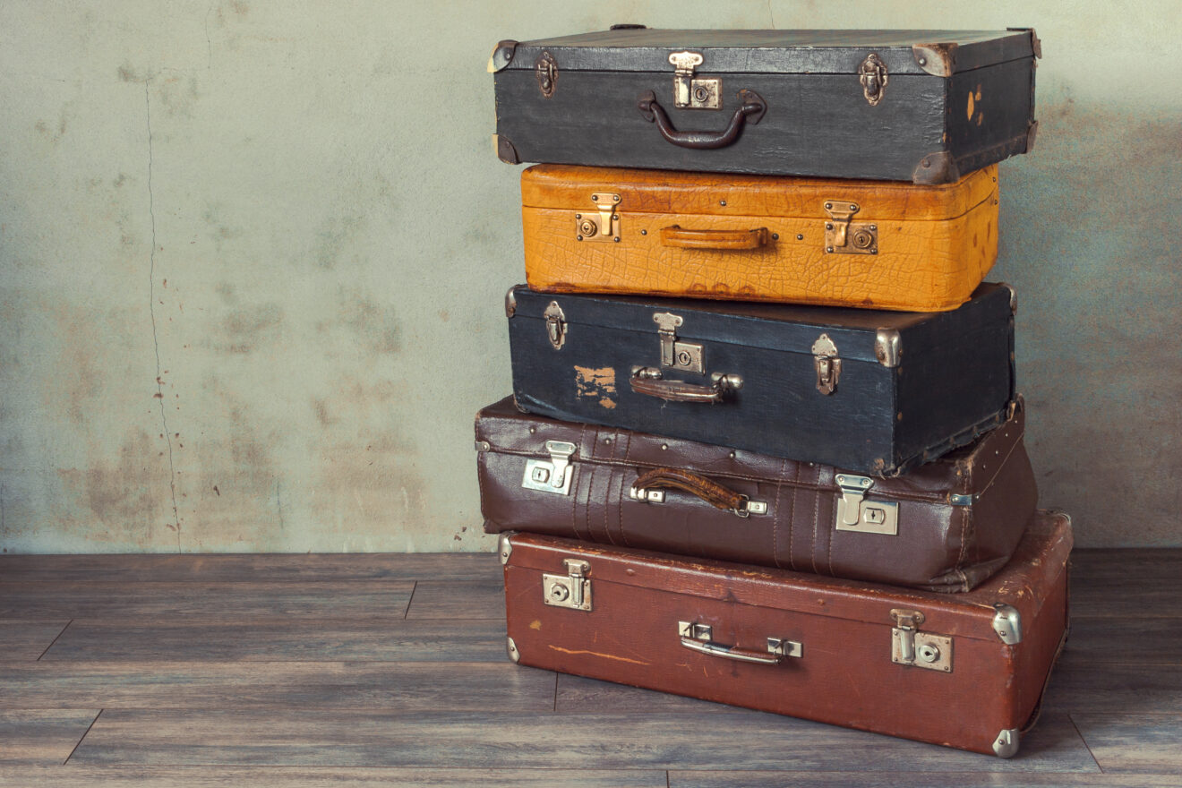 Old suitcases - The Queen's College, OxfordThe Queen's College, Oxford