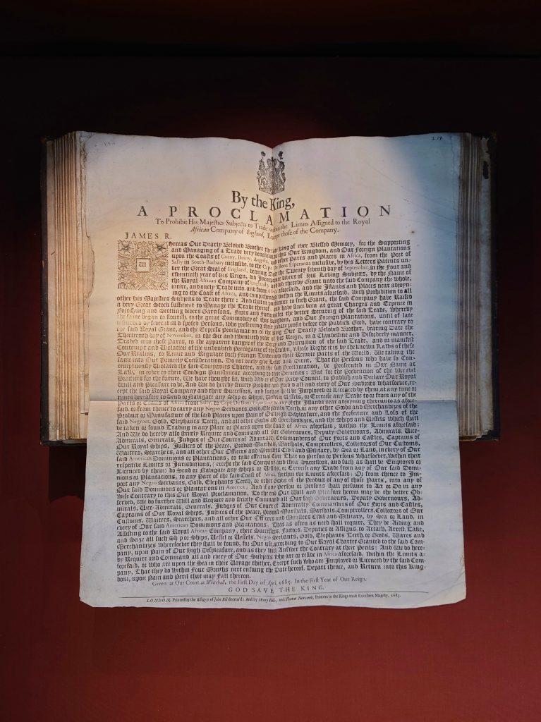 Photograph of printed proclamation