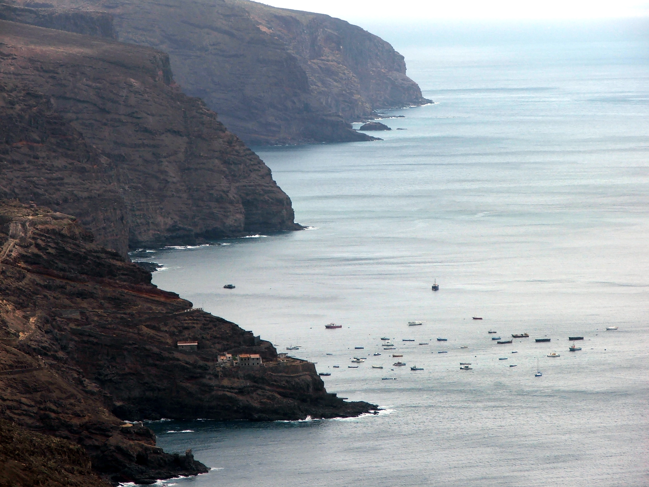 rugged coastline of St Helena, South Atlantic